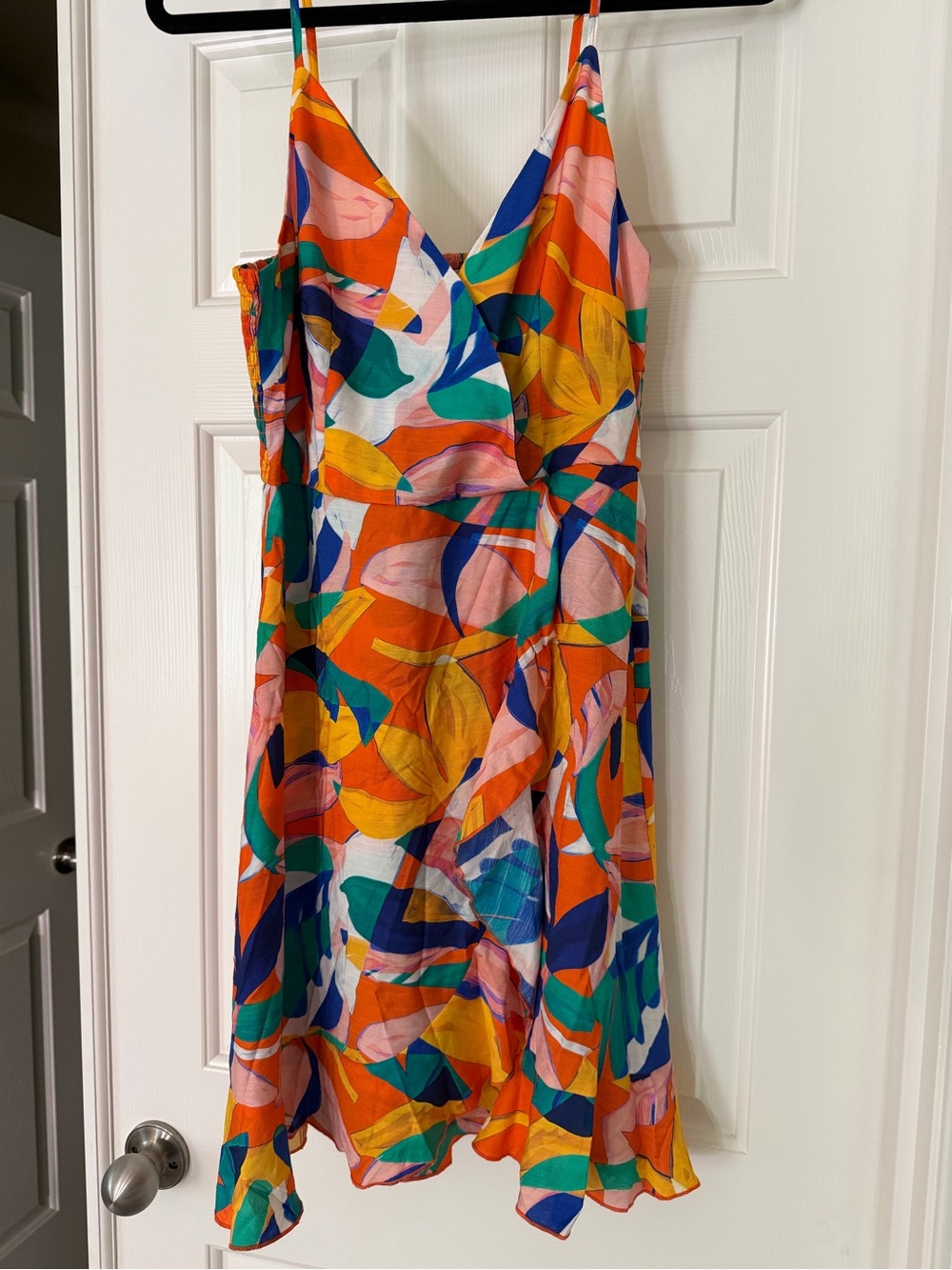 Cupshe Multicolor Floral V-Neck Spaghetti Strap Mini Dress